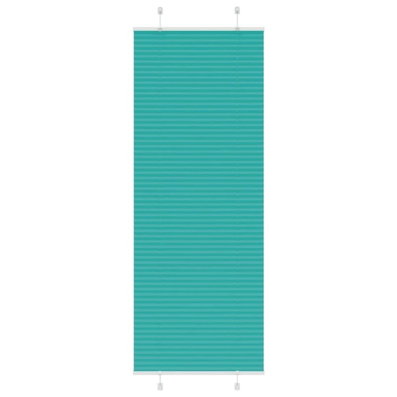 Store plissé vert pétrole 70x200 cm largeur du tissu 69,4 cm 
