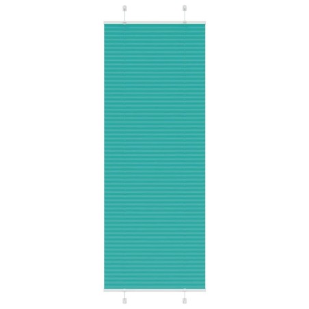 Store plissé vert pétrole 70x200 cm largeur du tissu 69,4 cm 