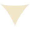 Voile d'ombrage 160 g/m² Crème 3x3x4,2 m PEHD 