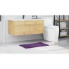 Tapis de bain Rectangulaire Pourpre 50x80 cm Polypropylène Antidérapant 