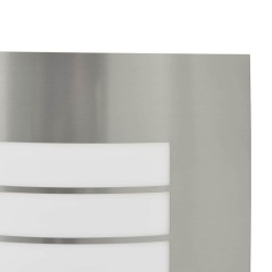 Lampe murale extérieure 2 pcs Argent Acier inoxydable IP44 
