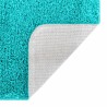 Tapis de bain rectangulaire turquoise 50x80 cm en polypropylène antidérapant 