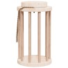 Mangeoire à foin pour lapins Ø15x25,5 cm bois massif de sapin 