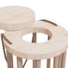Mangeoire à foin pour lapins Ø15x25,5 cm bois massif de sapin 