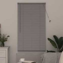Store de Fenêtre avec des rideaux Argenté 80 x 130 cm Aluminium 