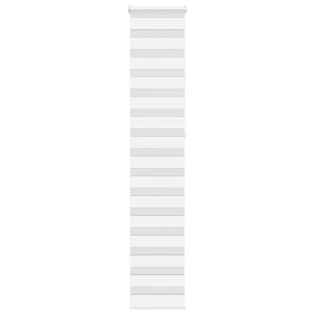 Store zèbre blanc 50x230 cm largeur du tissu 45,9 cm polyester 