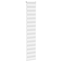 Store zèbre blanc 50x230 cm largeur du tissu 45,9 cm polyester 