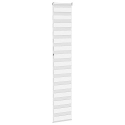 Store zèbre blanc 50x230 cm largeur du tissu 45,9 cm polyester 
