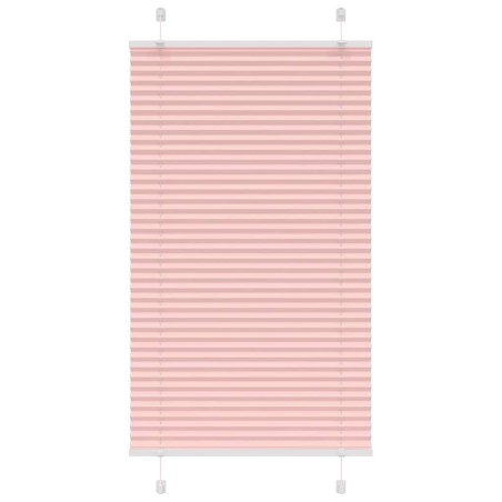 Store plissé rose 75x150 cm largeur du tissu 74,4 cm polyester 