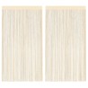 Rideau en fils 2 pcs 100 x 250 cm Crème 