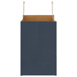 Sacs en papier 50 pcs avec poignées bleu 26x17x25 cm 