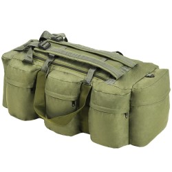 Sac de sport style militaire 3-en-1 45 L Vert olive 