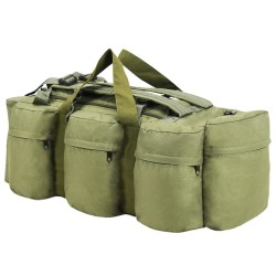 Sac de sport style militaire 3-en-1 45 L Vert olive 