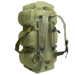 Sac de sport style militaire 3-en-1 45 L Vert olive 