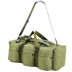 Sac de sport style militaire 3-en-1 45 L Vert olive 