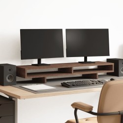 Support de moniteur chêne marron 100x27x15 cm bois d'ingénierie 