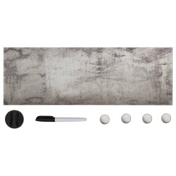 Tableau noir magnétique mural Verre 60x20 cm 