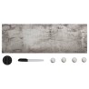 Tableau noir magnétique mural Verre 60x20 cm 