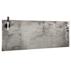 Tableau noir magnétique mural Verre 60x20 cm 