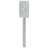 Piquets de clôture 6 pcs Argenté 9x6x30 cm Acier galvanisé 