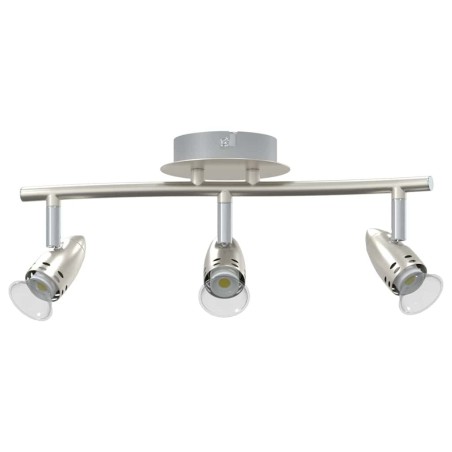 Projecteur de plafond à 3 voies ajustables Nickel mat GU10 