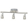 Projecteur de plafond à 3 voies ajustables Nickel mat GU10 