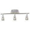 Projecteur de plafond à 3 voies ajustables Nickel mat GU10 