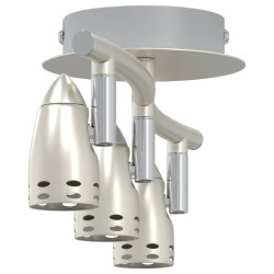 Projecteur de plafond à 3 voies ajustables Nickel mat GU10 