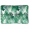 Coussin de palette motif de feuilles 50x40x12 cm tissu 