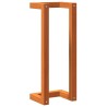 Porte-serviette marron cire 23x18x60 cm bois de pin massif 