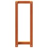 Porte-serviette marron cire 23x18x60 cm bois de pin massif 