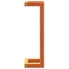 Porte-serviette marron cire 23x18x60 cm bois de pin massif 