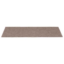 Tapis d'escalier autocollants 15 pièces 60 x 25 cm Marron clair Rectangulaire 