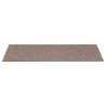 Tapis d'escalier autocollants 15 pièces 60 x 25 cm Marron clair Rectangulaire 