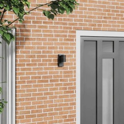Applique Murale Extérieure Acier Inoxydable Noir IP44 