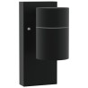 Applique Murale Extérieure Acier Inoxydable Noir IP44 