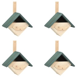 Nichoirs 4 pcs 24x16x30 cm Bois de sapin 