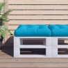 Coussin de palette bleu 50x50x12 cm tissu 