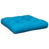 Coussin de palette bleu 50x50x12 cm tissu 