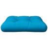 Coussin de palette bleu 50x50x12 cm tissu 