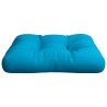 Coussin de palette bleu 50x50x12 cm tissu 