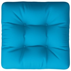 Coussin de palette bleu 50x50x12 cm tissu 