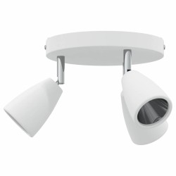 Projecteur de Plafond 3 Voies Réglable Blanc GU10 
