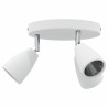 Projecteur de Plafond 3 Voies Réglable Blanc GU10 