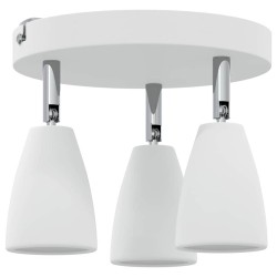 Projecteur de Plafond 3 Voies Réglable Blanc GU10 