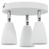 Projecteur de Plafond 3 Voies Réglable Blanc GU10 