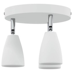Projecteur de Plafond 3 Voies Réglable Blanc GU10 