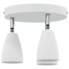 Projecteur de Plafond 3 Voies Réglable Blanc GU10 