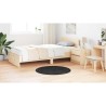 Tapis shaggy avec backing en latex Gris foncé ø90 cm 