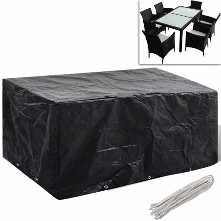 Housse de salon de jardin 8 œillets 240 x 140 x 90 cm 